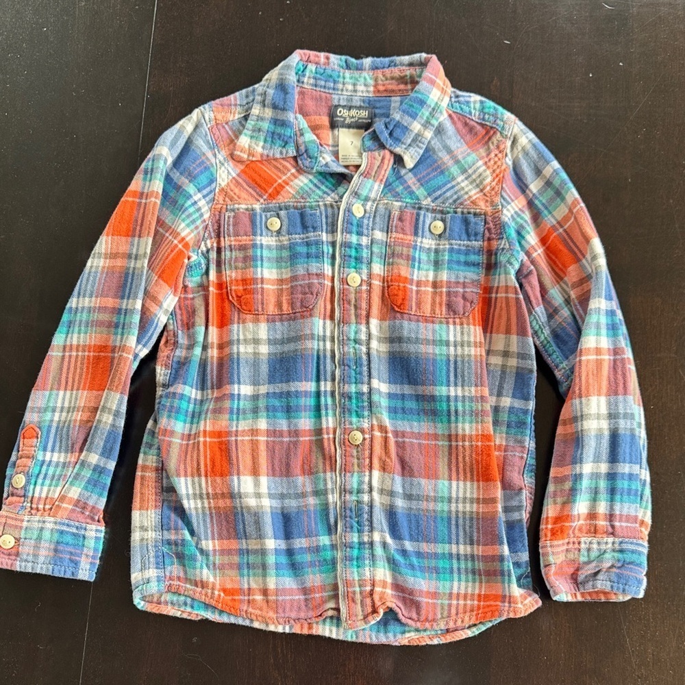 OshKosh B'gosh Multicolor Plaid Button Down Shirt